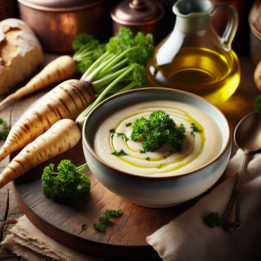 Nationalgericht Irland: #Cream of Parsnip Soup# (Rezept)
