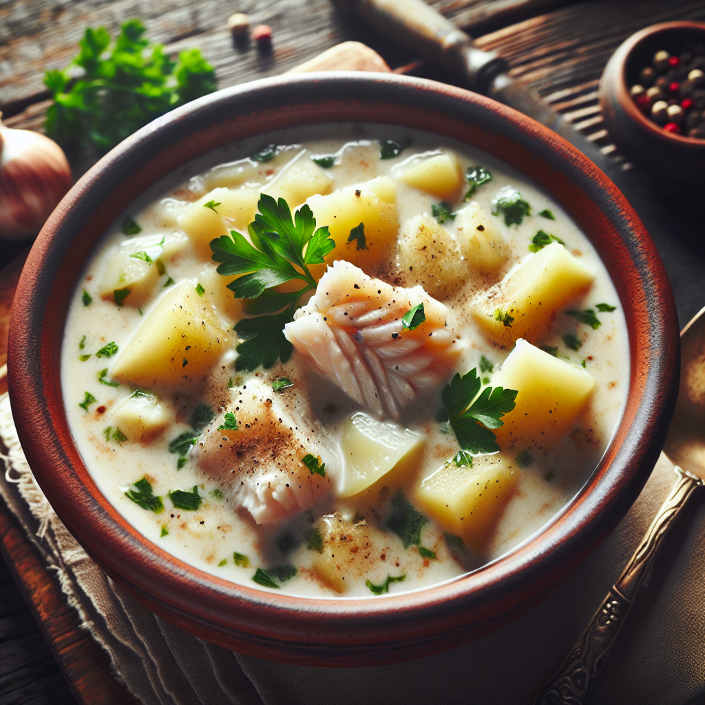 Nationalgericht Irland: #Fish and Potato Chowder# (Rezept)