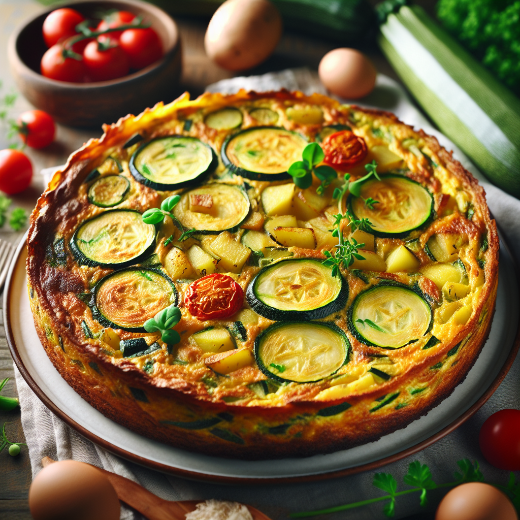 Nationalgericht Irland: #Zucchini and Potato Frittata# (Rezept)