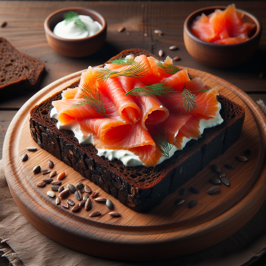 Nationalgericht Island: #Rúgbrauð með Lax# (Rezept)