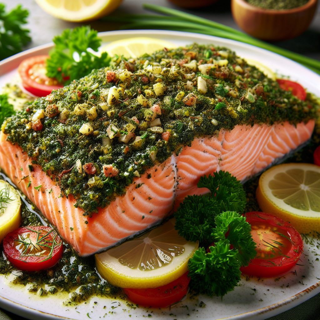 Nationalgericht Israel: #Herb-Crusted Salmon# (Rezept)