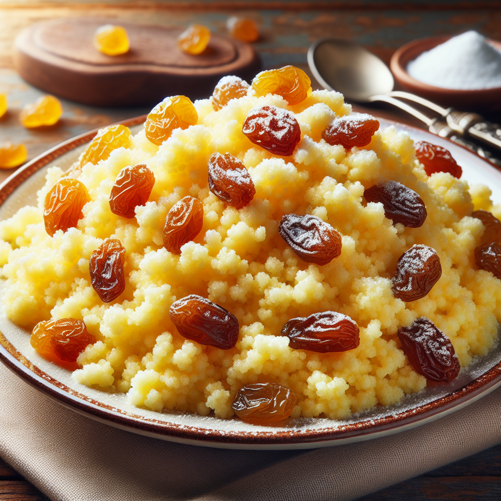 Nationalgericht Israel: #Sweet Couscous with Raisins# (Rezept)