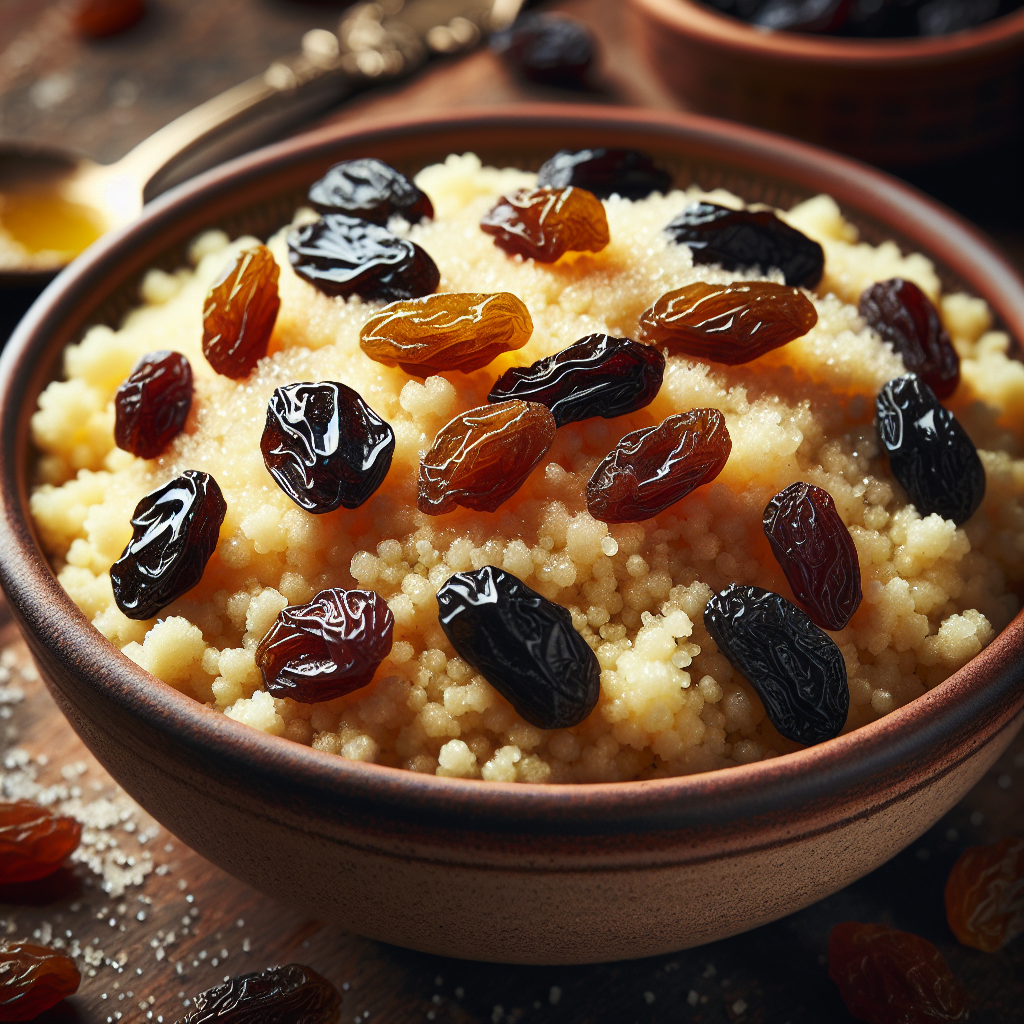 Nationalgericht Israel: #Sweet Couscous with Raisins# (Rezept)