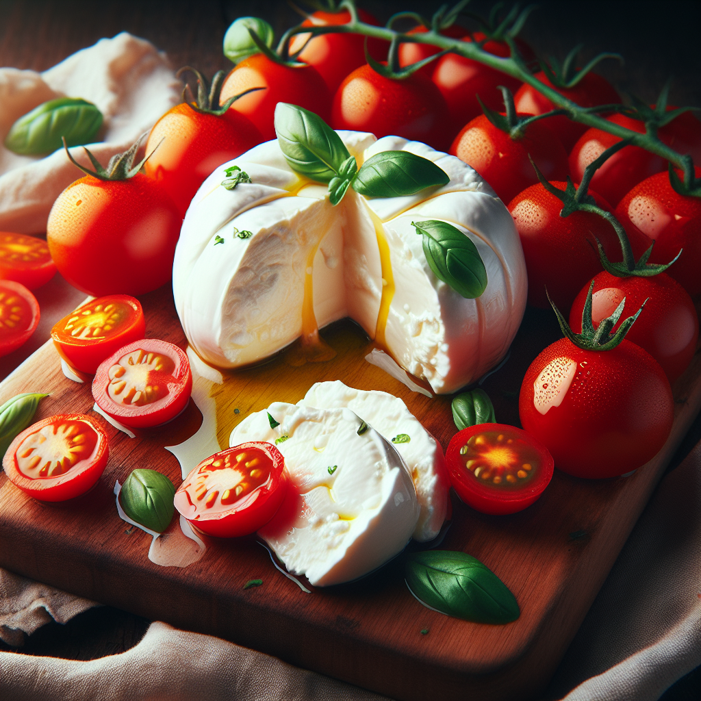 Nationalgericht Italien: #Burrata con Pomodorini# (Rezept)