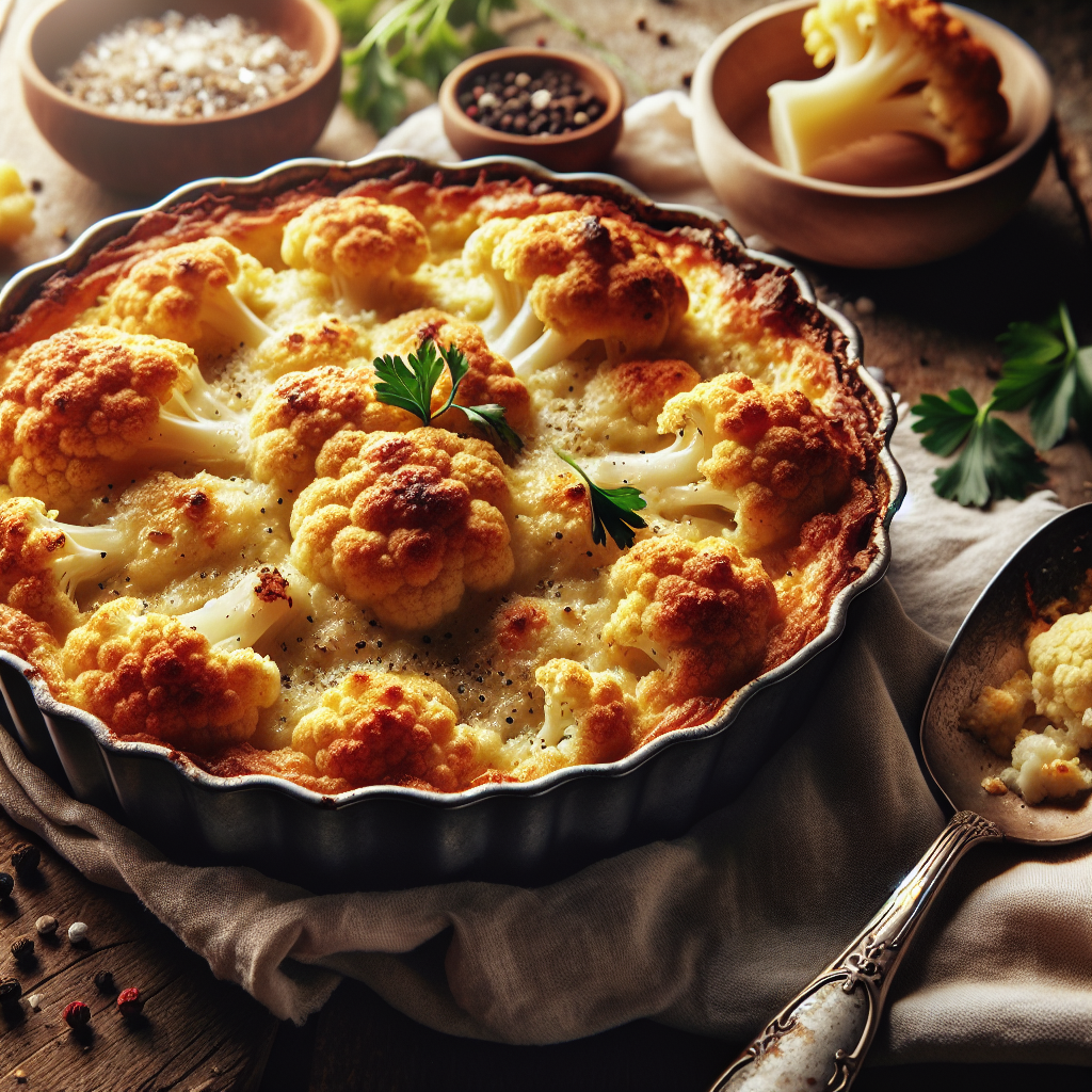 Nationalgericht Italien: #Cavolfiore Gratinato# (Rezept)