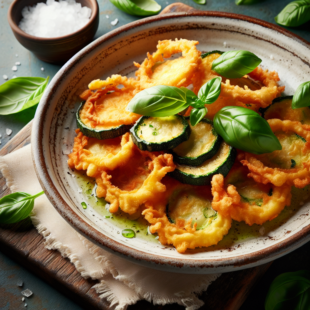 Nationalgericht Italien: #Frittura di Zucchine# (Rezept)