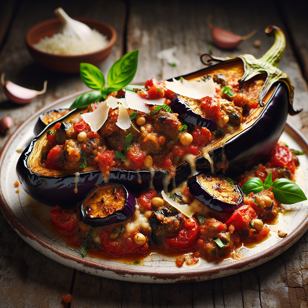 Nationalgericht Italien: #Melanzane Ripiene# (Rezept)