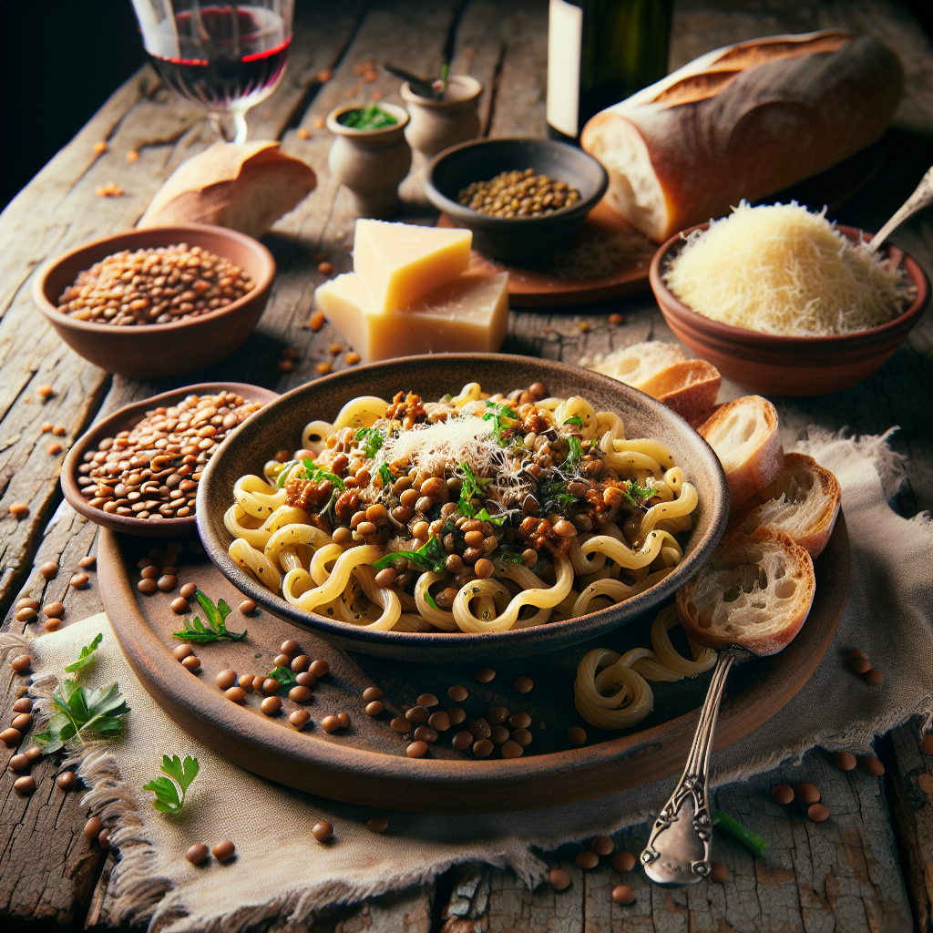 Nationalgericht Italien: #Pasta e Lenticchie# (Rezept)