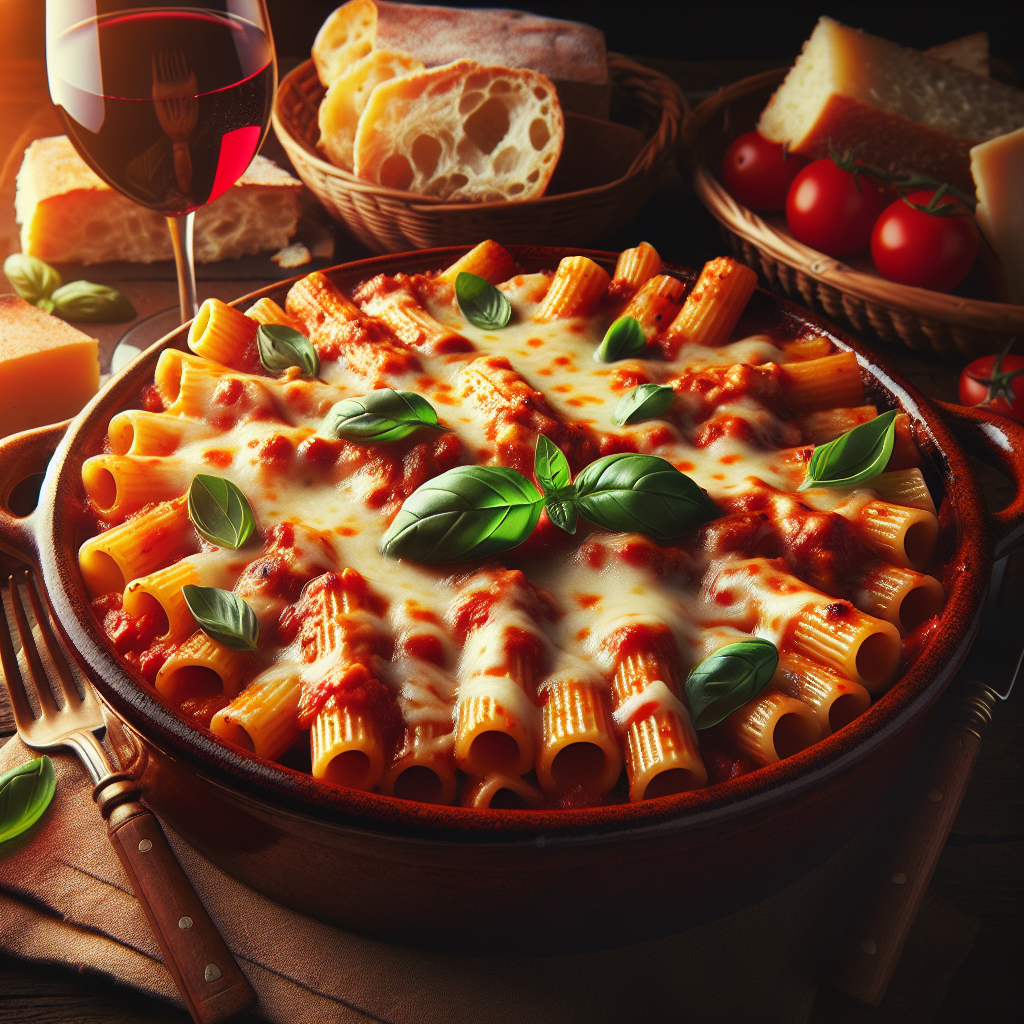 Nationalgericht Italien: #Ziti al Forno# (Rezept)