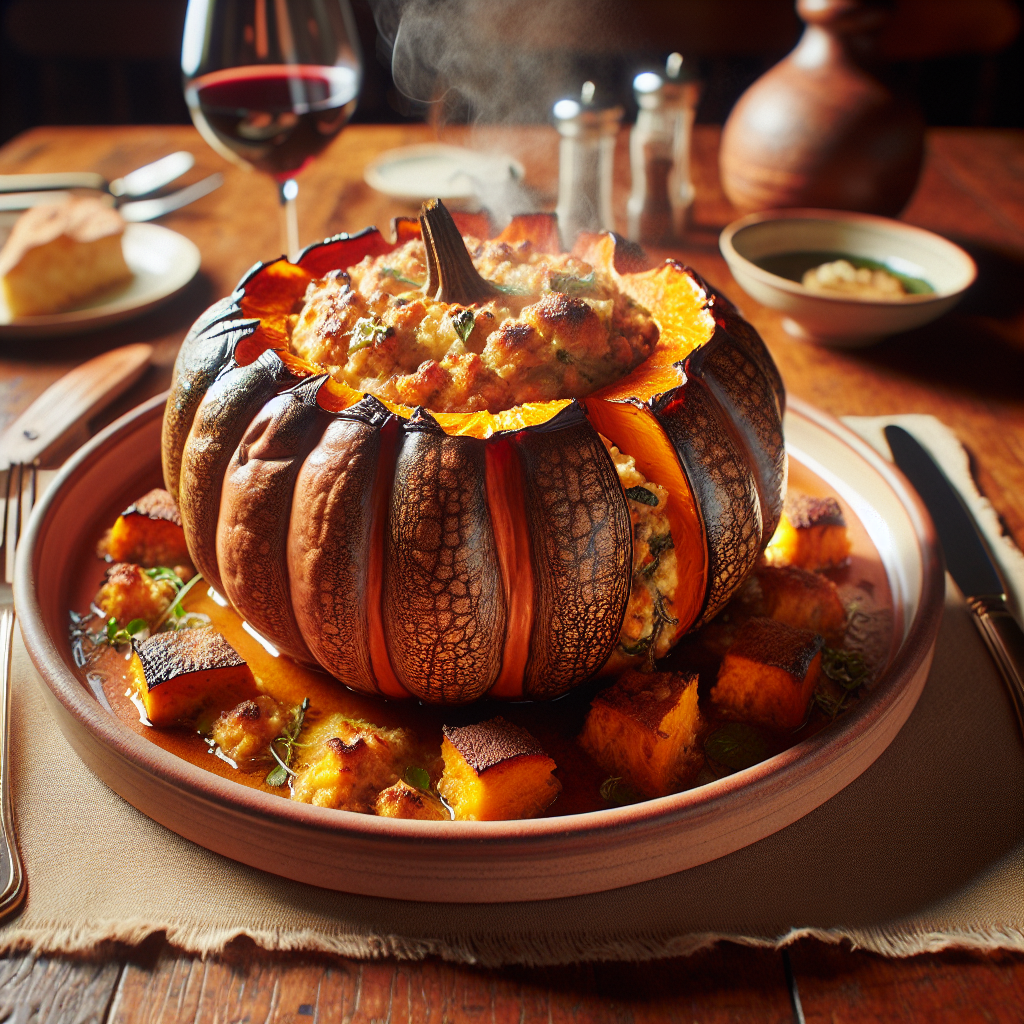 Nationalgericht Italien: #Zucca Ripiena# (Rezept)