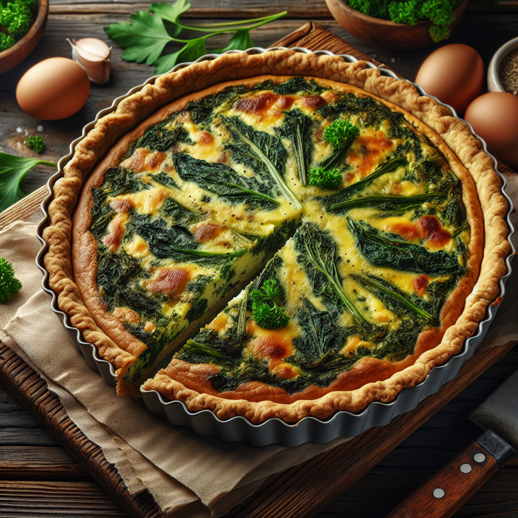 Nationalgericht Jamaika: #Callaloo Quiche# (Rezept)