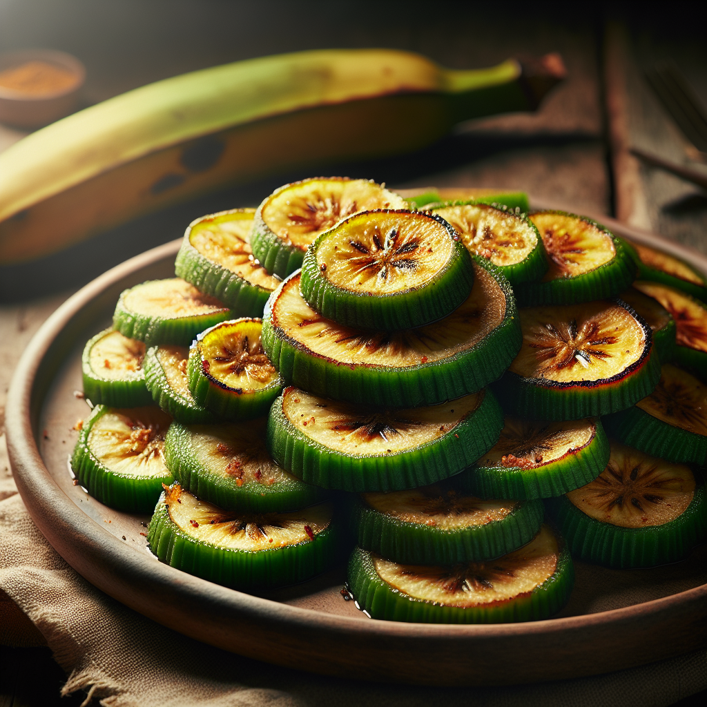 Nationalgericht Jamaika: #Fried Green Bananas# (Rezept)