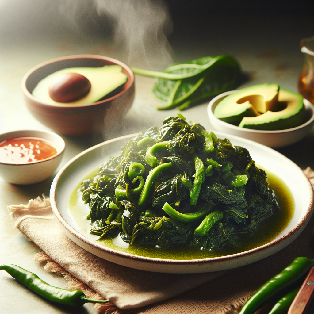 Nationalgericht Jamaika: #Steamed Callaloo# (Rezept)