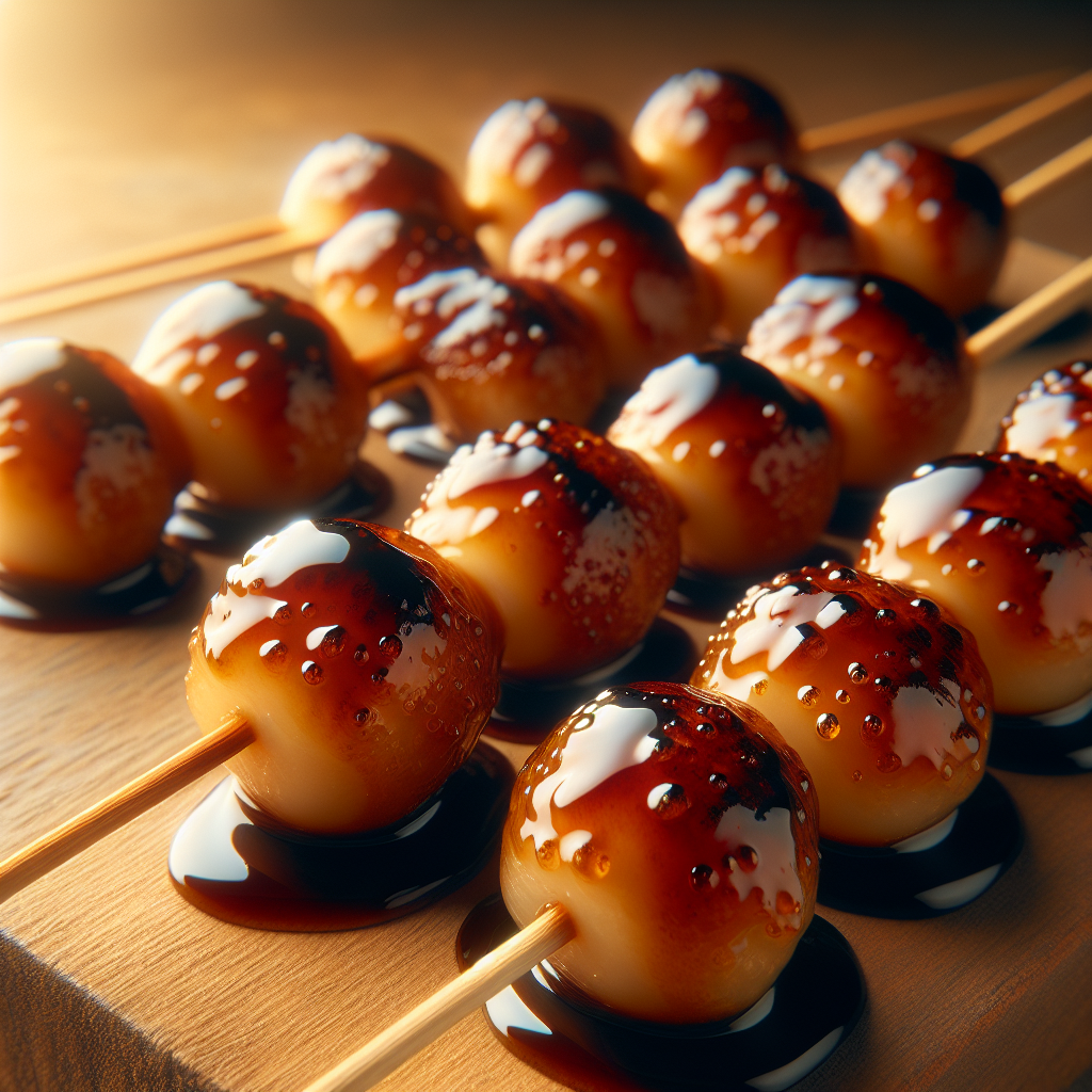 Nationalgericht Japan: #Mitarashi Dango# (Rezept)