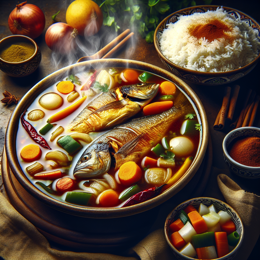 Nationalgericht Jemen: #Samak Maraq# (Rezept)
