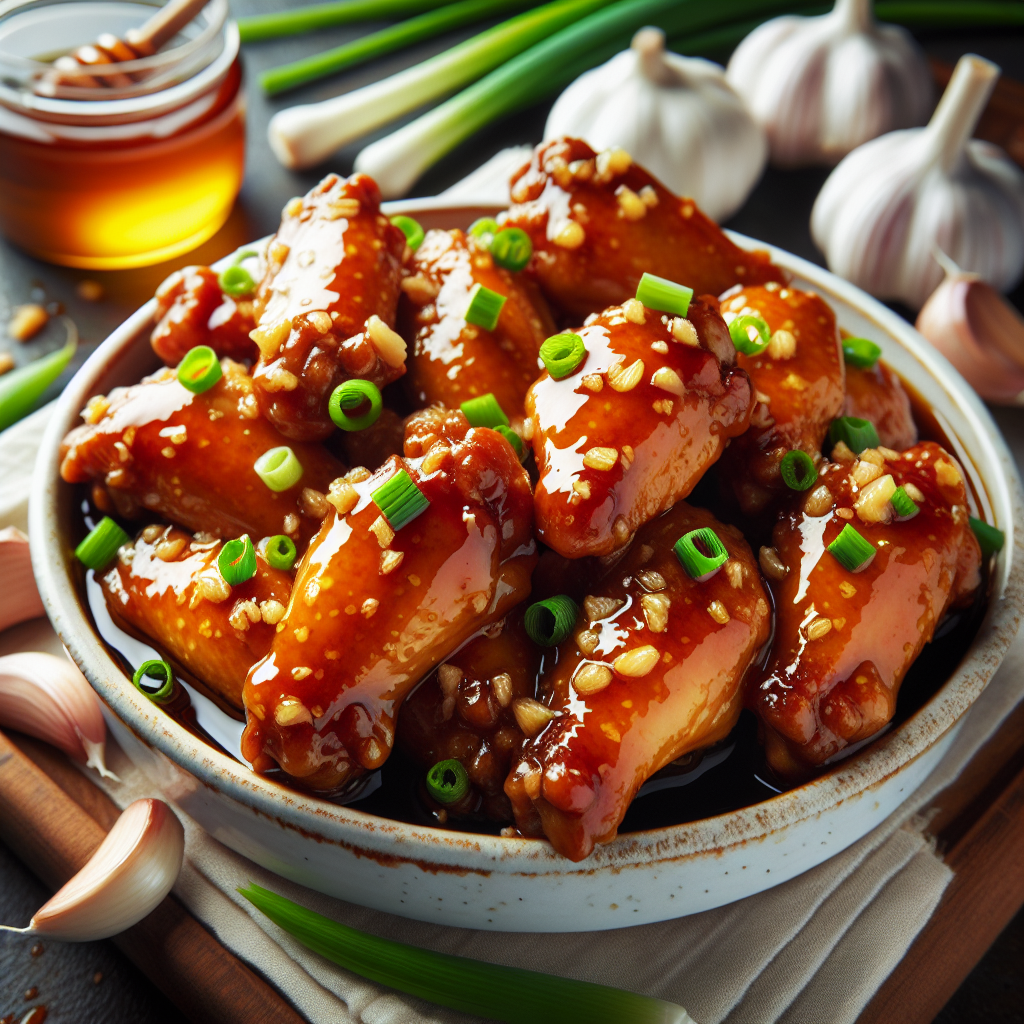 Nationalgericht Kanada: #Honey Garlic Wings# (Rezept)