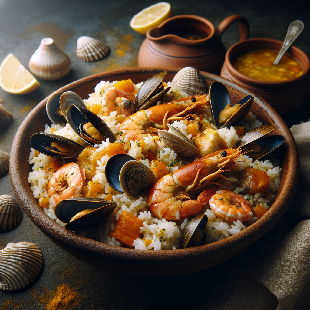 Nationalgericht Kap Verde: #Arroz com Mariscos# (Rezept)