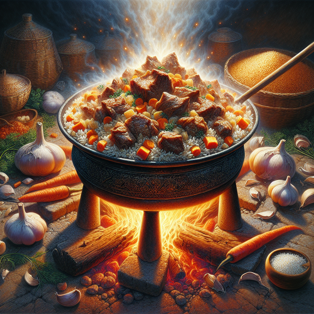 Nationalgericht Kasachstan: #Samarkand Plov# (Rezept)