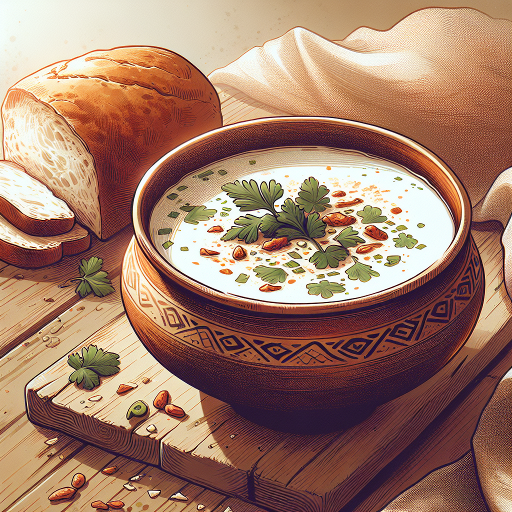 Nationalgericht Kirgisistan: #Ayran Suppe# (Rezept)