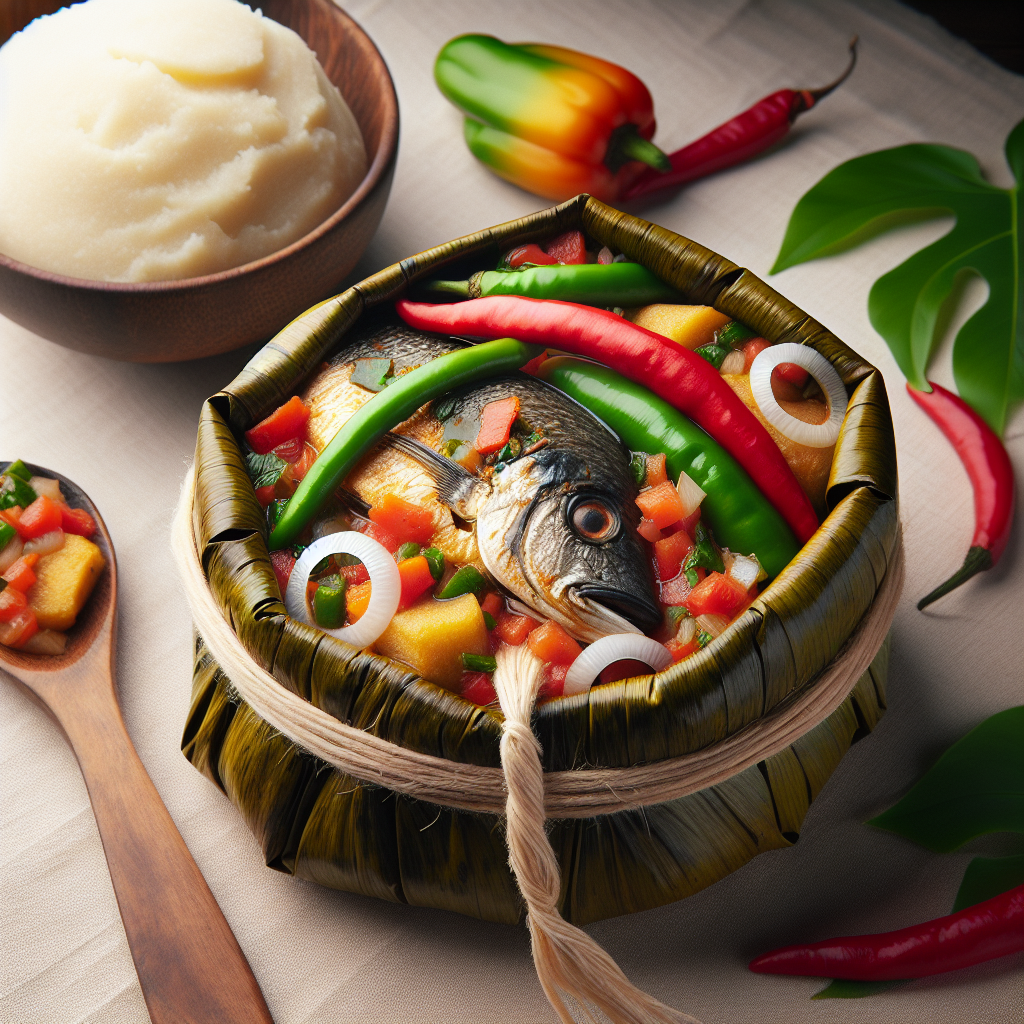 Nationalgericht Kongo: #Liboké de Poisson# (Rezept)
