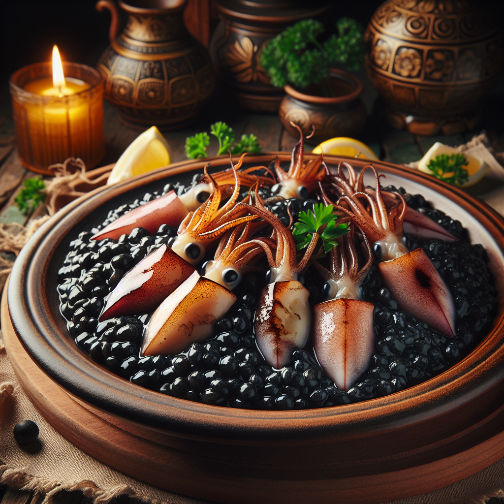 Nationalgericht Kroatien: #Crni Rizot s lignjama# (Rezept)