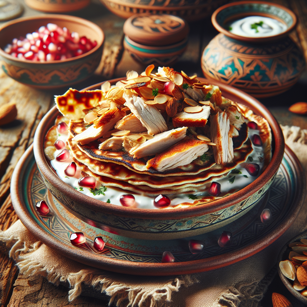 Nationalgericht Kuwait: #Chicken Fatteh# (Rezept)