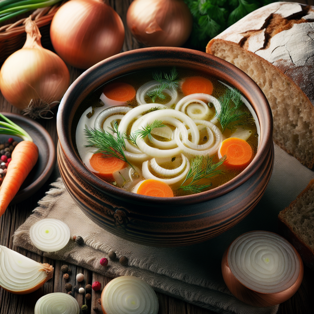 Nationalgericht Lettland: #Sīpolu zupa# (Rezept)