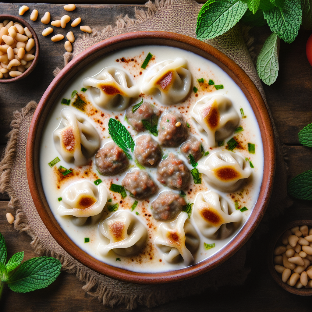 Nationalgericht Libanon: #Chich Barak bil Laban# (Rezept)