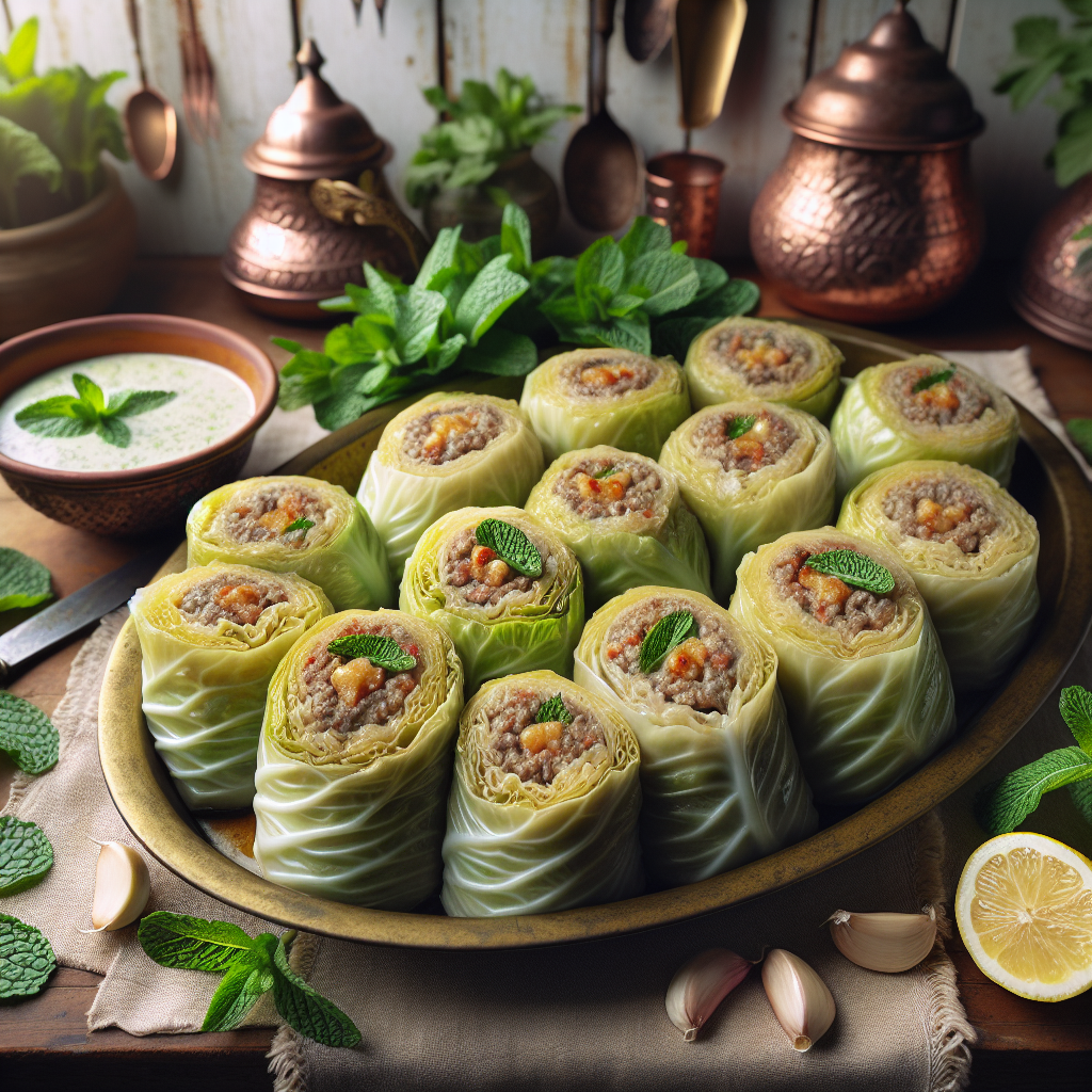 Nationalgericht Libanon: #Malfouf Mehshi# (Rezept)