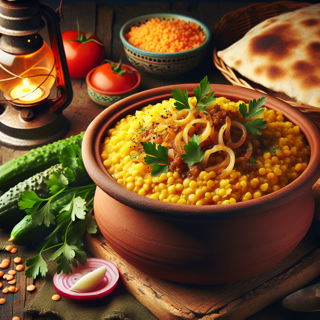 Nationalgericht Libanon: #Moujadara Safra# (Rezept)