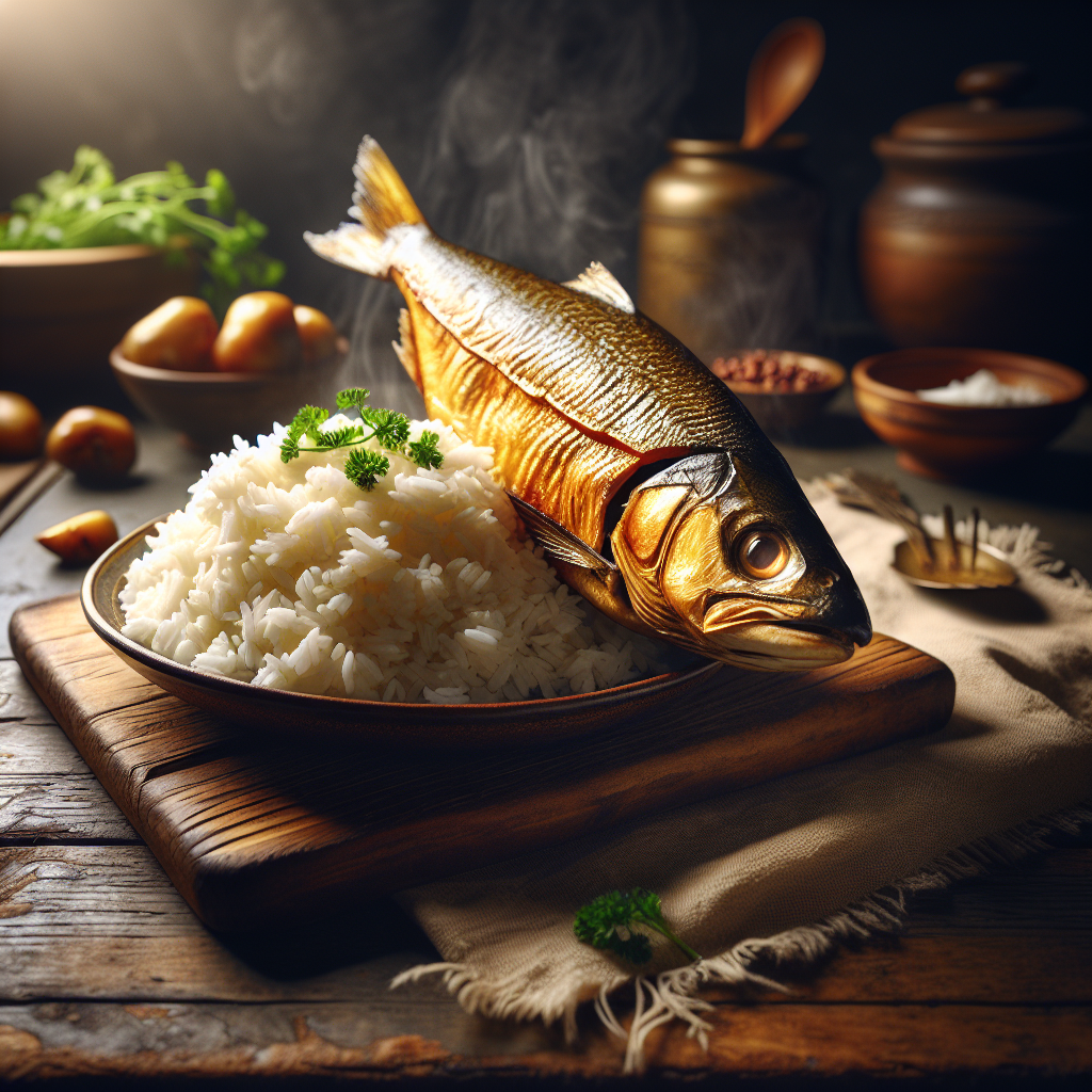 Nationalgericht Liberia: #Smoked Fish with Rice# (Rezept)