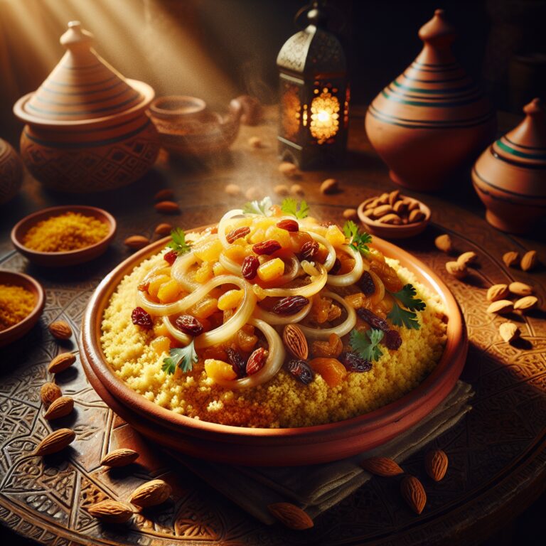 Couscous Tfaya – Nationalgericht aus Marokko
