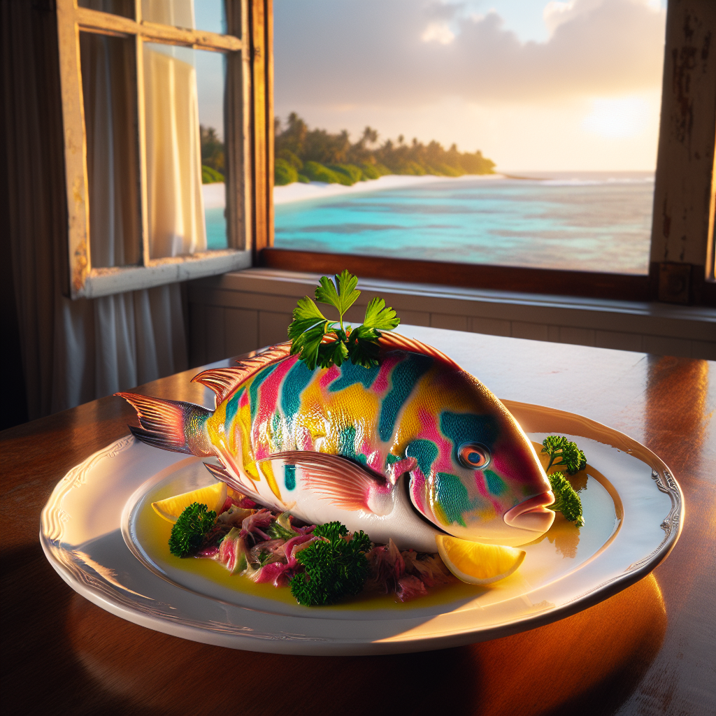 Nationalgericht Marshallinseln: #Steamed Reef Fish# (Rezept)