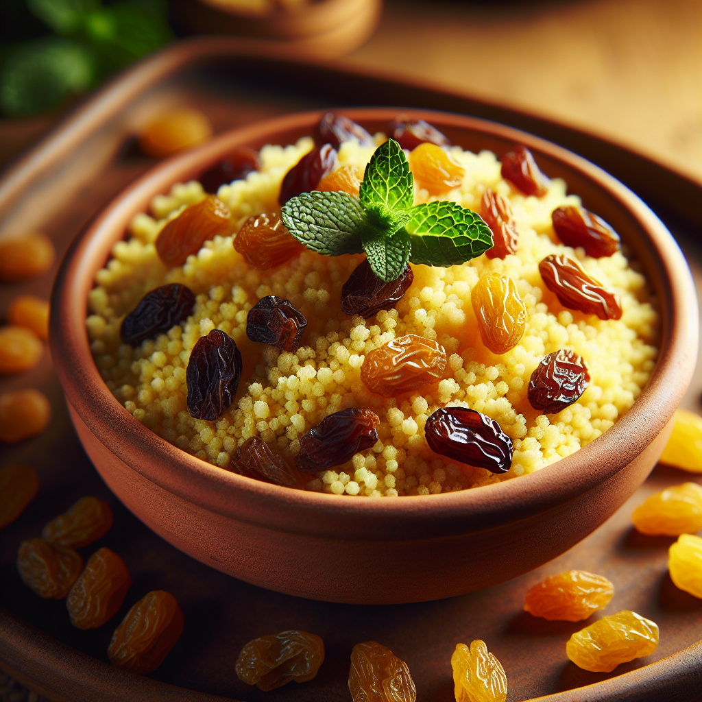 Nationalgericht Mauretanien: #Couscous aux Raisins Secs# (Rezept)