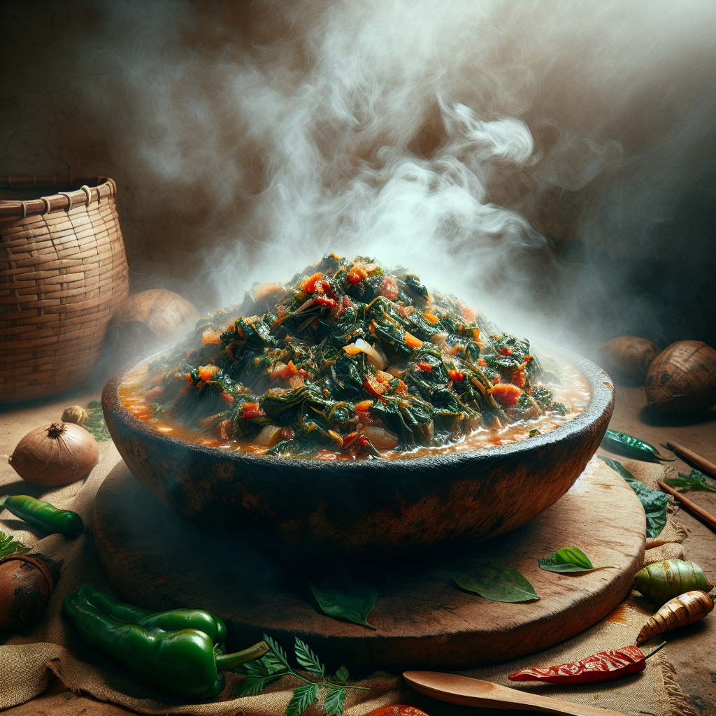 Nationalgericht Mauretanien: #Sauce Feuilles de Baobab# (Rezept)