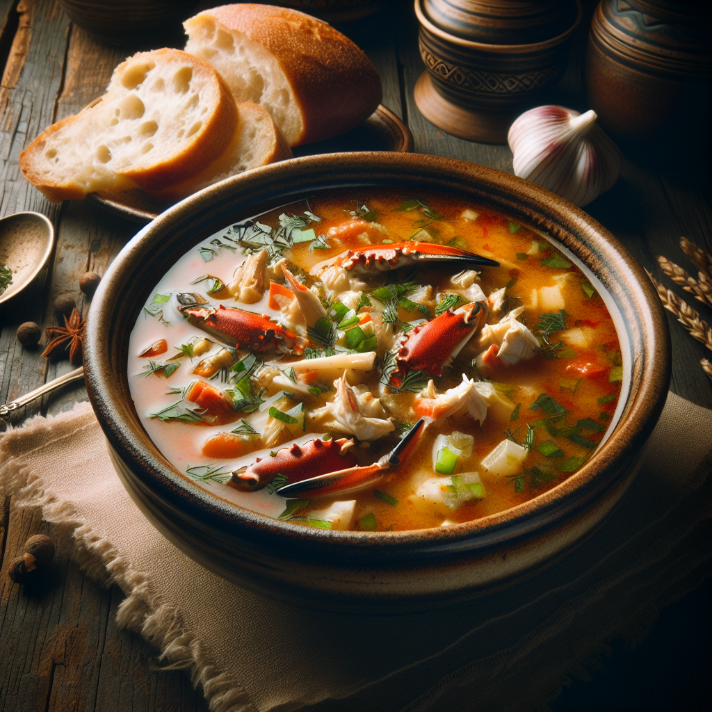 Nationalgericht Mauritius: #Soupe de Crabe# (Rezept)