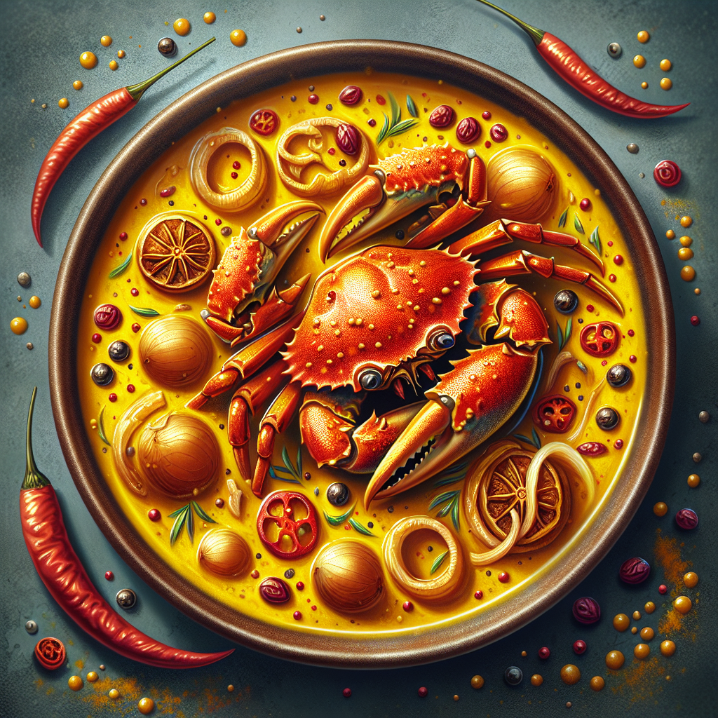 Nationalgericht Mauritius: #Vindaye Crabe# (Rezept)