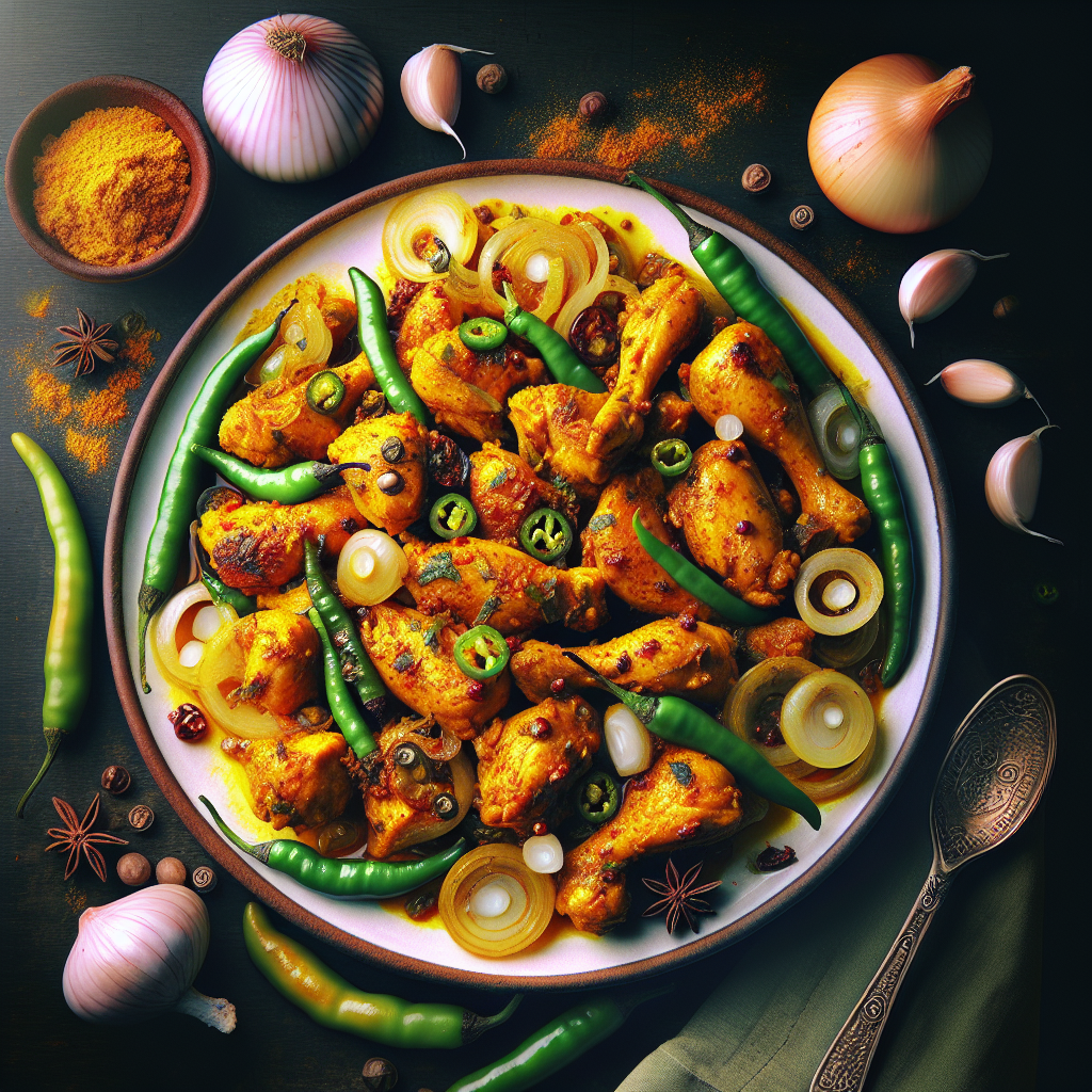 Nationalgericht Mauritius: #Vindaye Poulet# (Rezept)