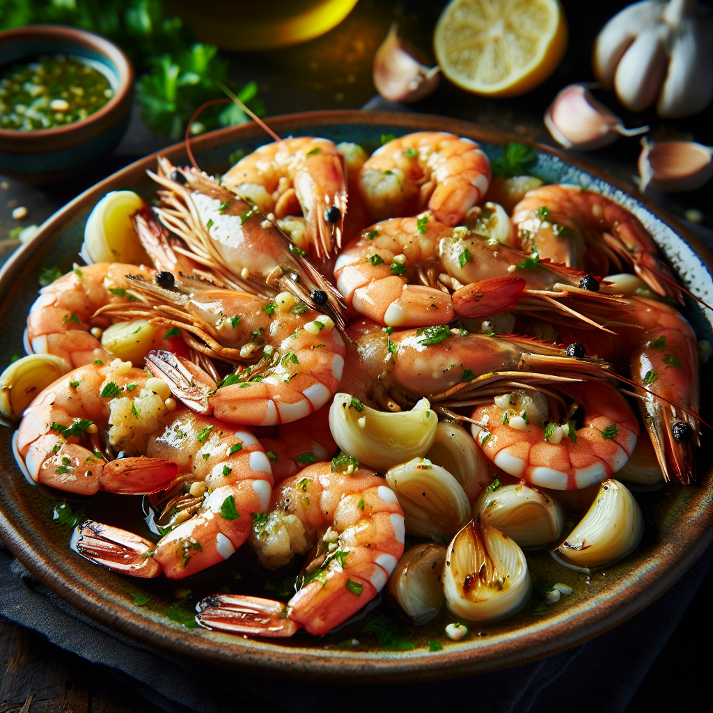 Nationalgericht Mexiko: #Camarones al Mojo de Ajo# (Rezept)
