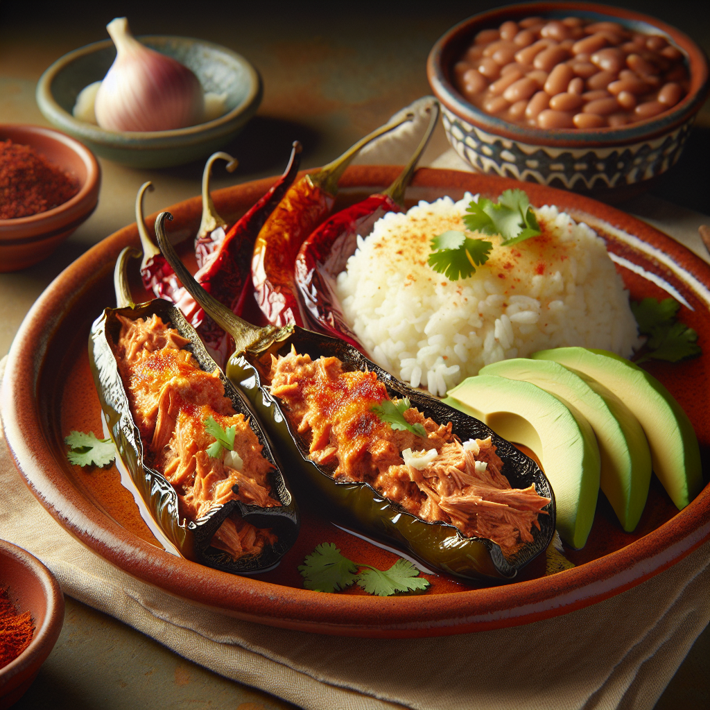 Nationalgericht Mexiko: #Chiles Rellenos de Atún# (Rezept)