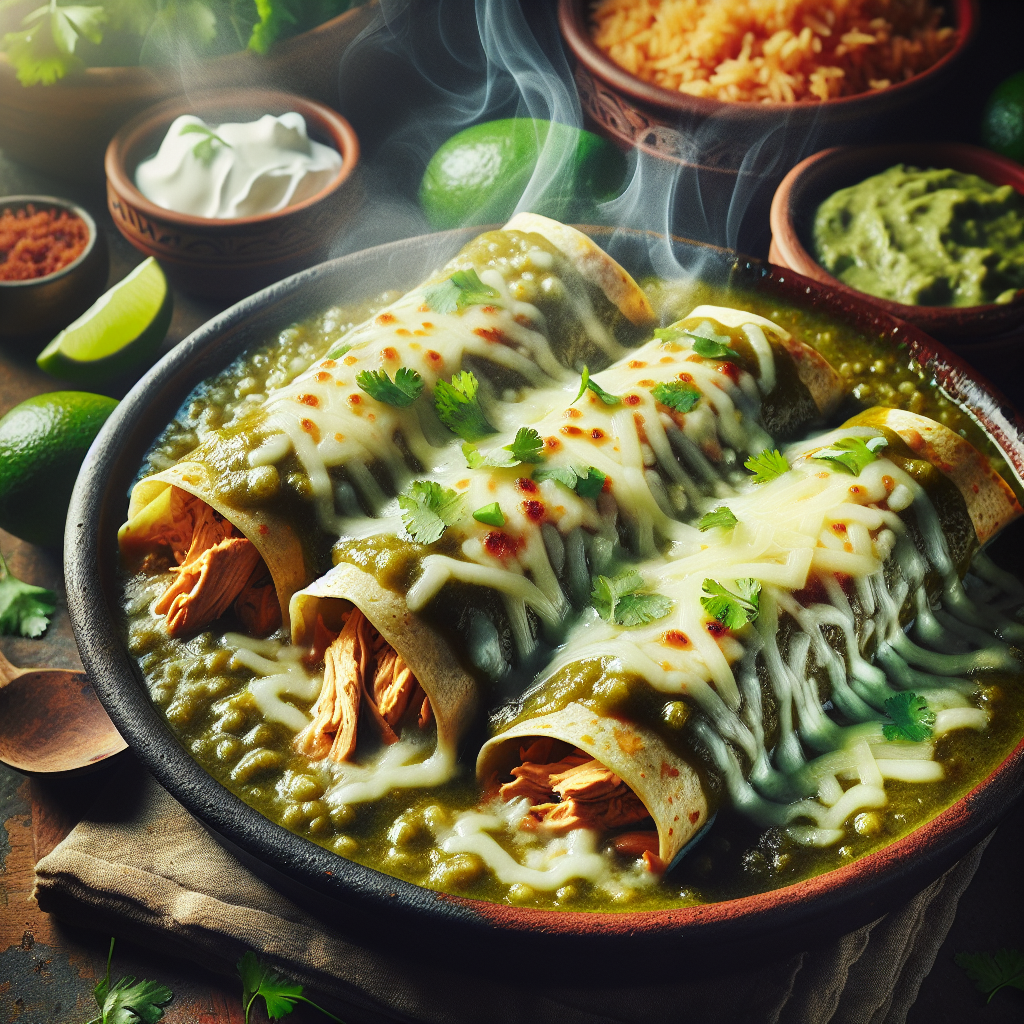 Nationalgericht Mexiko: #Enchiladas Suizas# (Rezept)