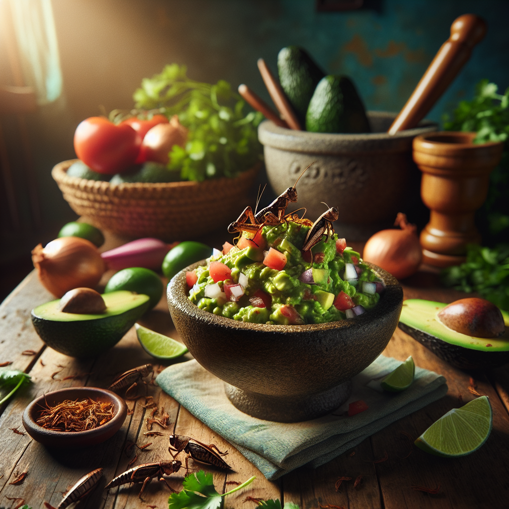 Nationalgericht Mexiko: #Guacamole con Chapulines# (Rezept)