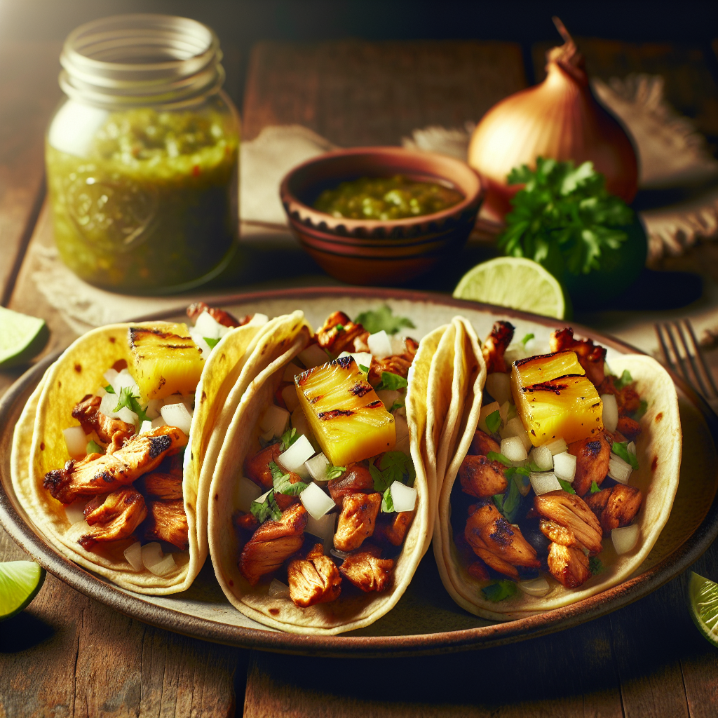 Nationalgericht Mexiko: #Tacos de Pollo al Pastor# (Rezept)