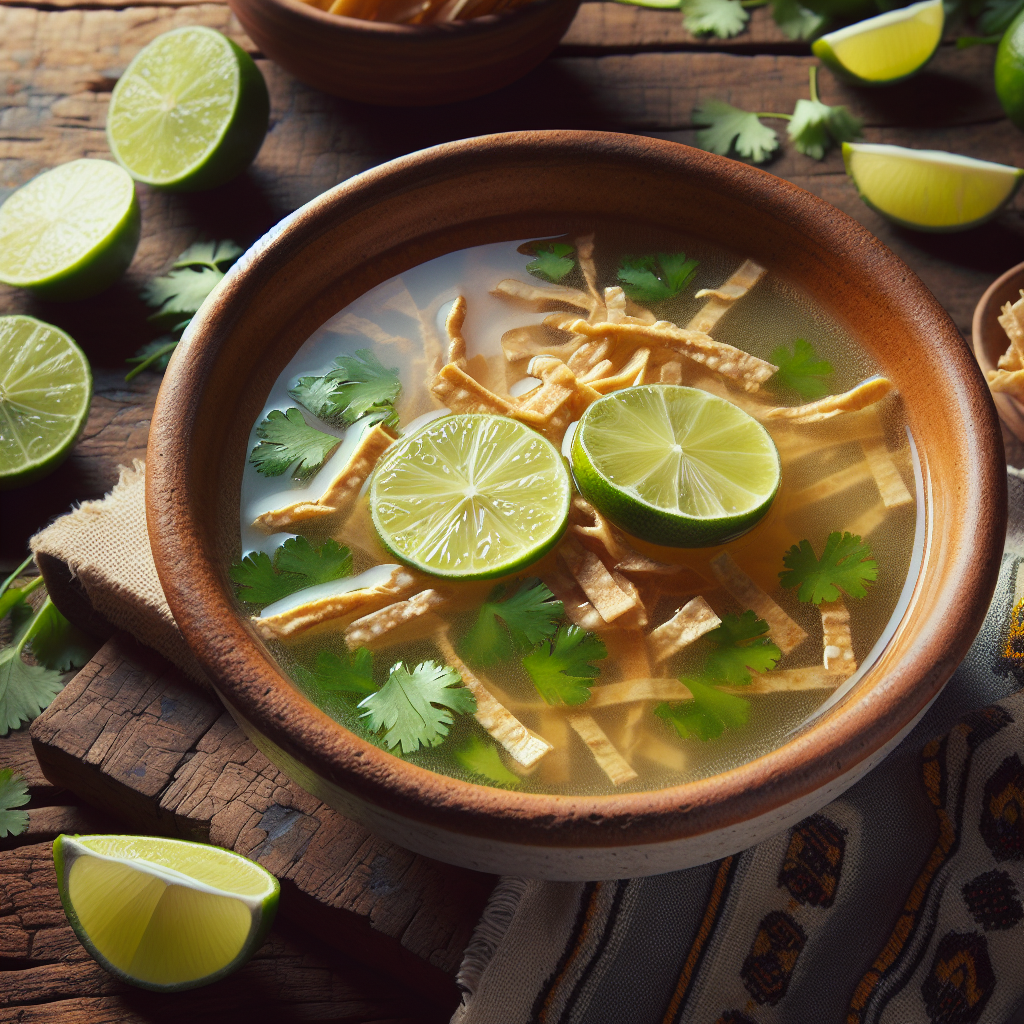 Nationalgericht Mexiko: #Yucatecan Lime Soup# (Rezept)