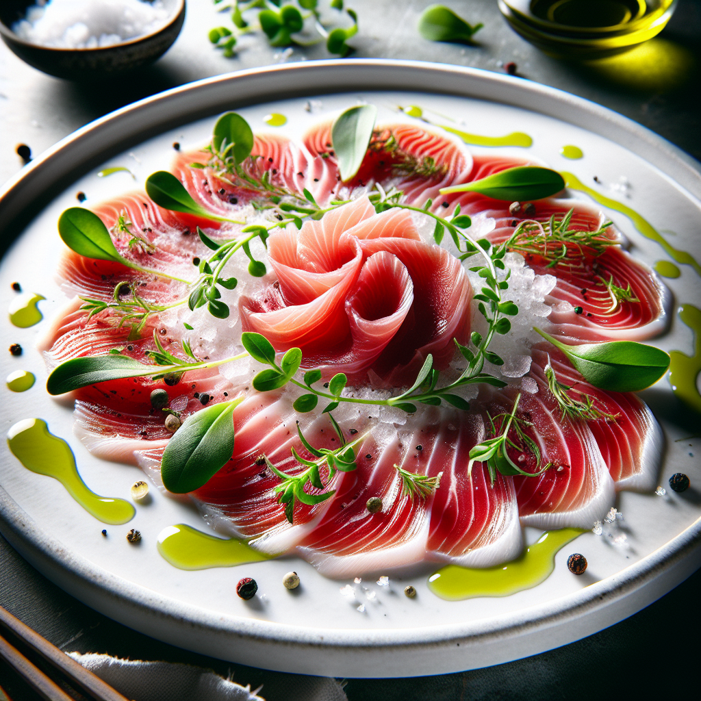 Nationalgericht Monaco: #Carpaccio de Poisson# (Rezept)