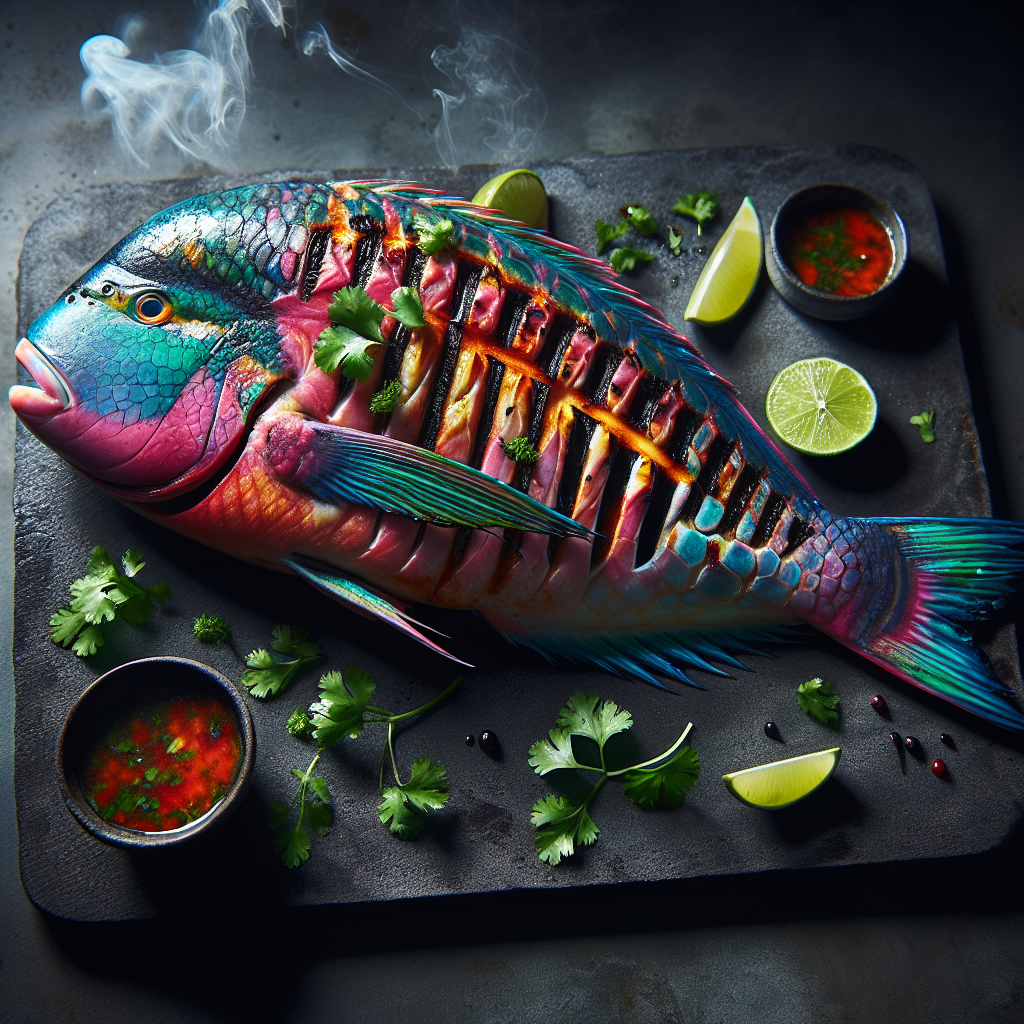 Nationalgericht Nauru: #Gegrillter Papageienfisch# (Rezept)