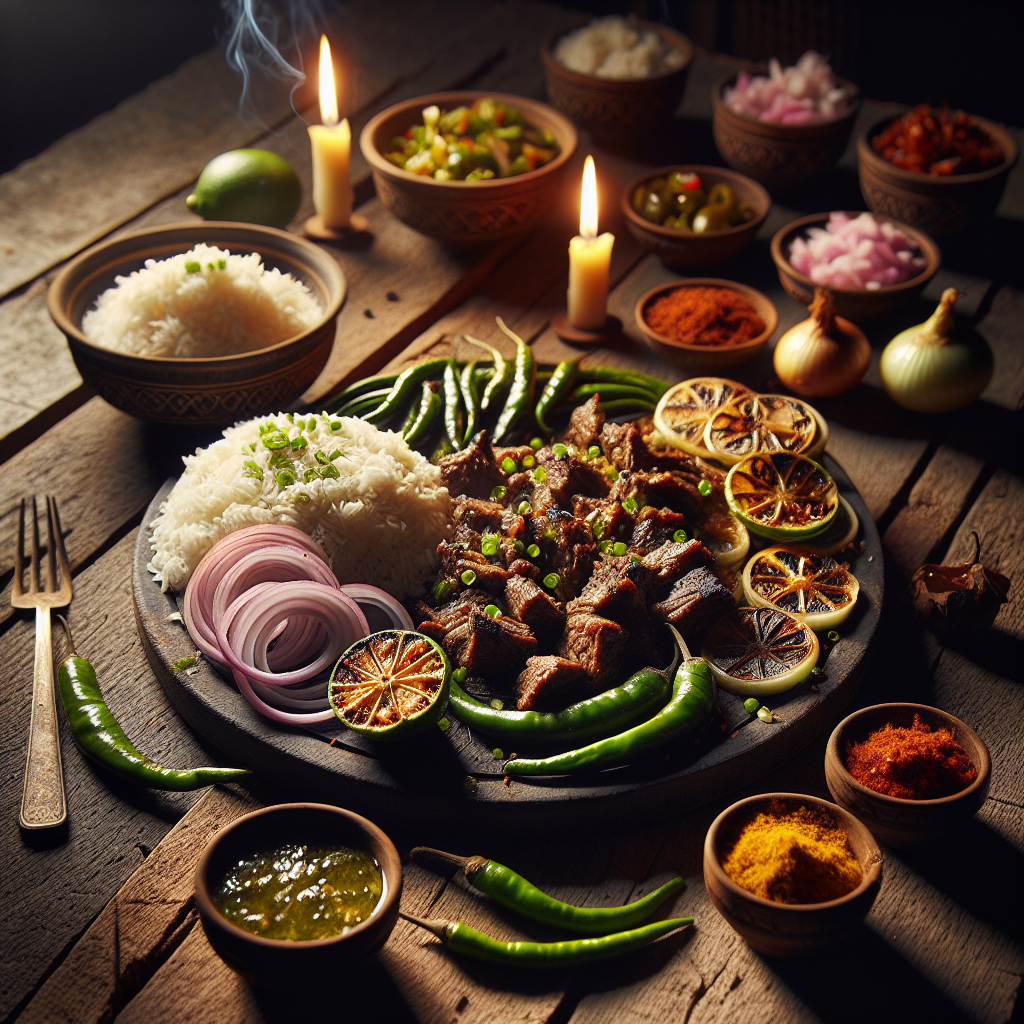 Nationalgericht Nepal: #Choila Sadheko# (Rezept)