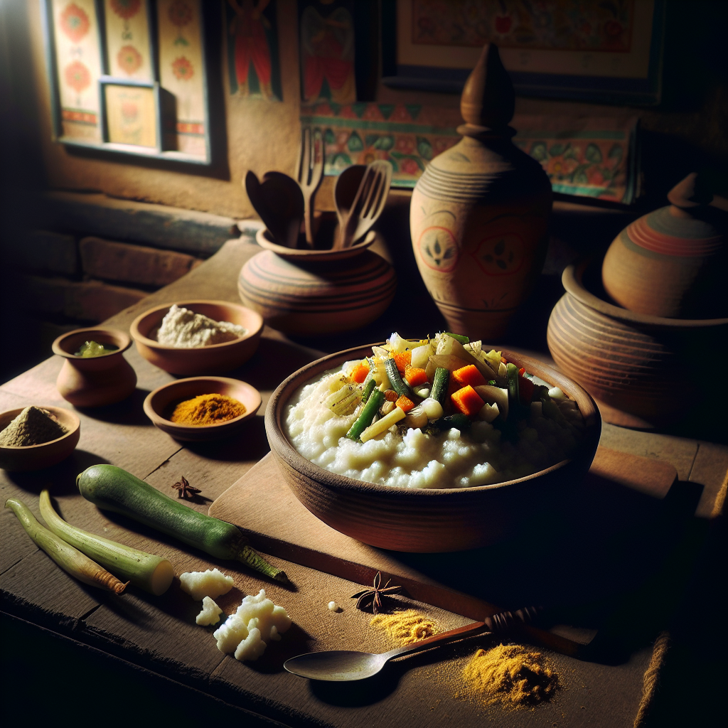 Nationalgericht Nepal: #Dhido Ko Tarkari# (Rezept)