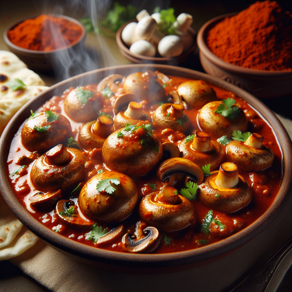 Nationalgericht Nepal: #Mushroom Curry# (Rezept)