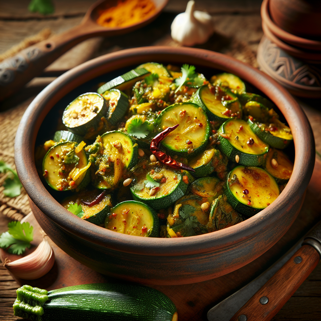 Nationalgericht Nepal: #Zucchini Ko Tarkari# (Rezept)